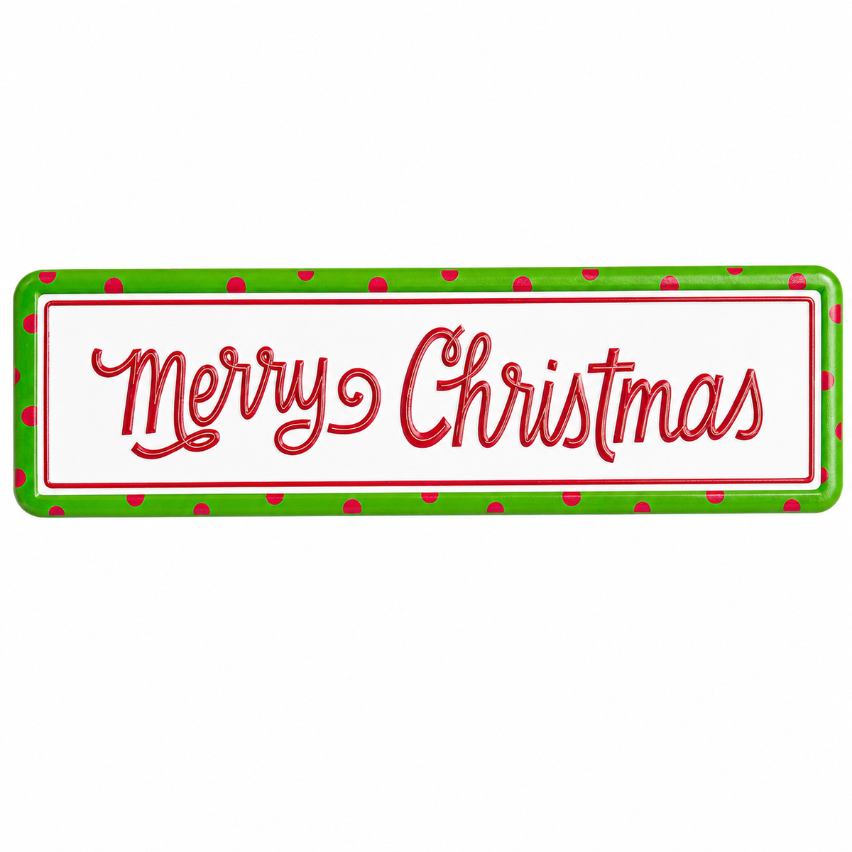 Merry Christmas Street Sign 14" x 4"